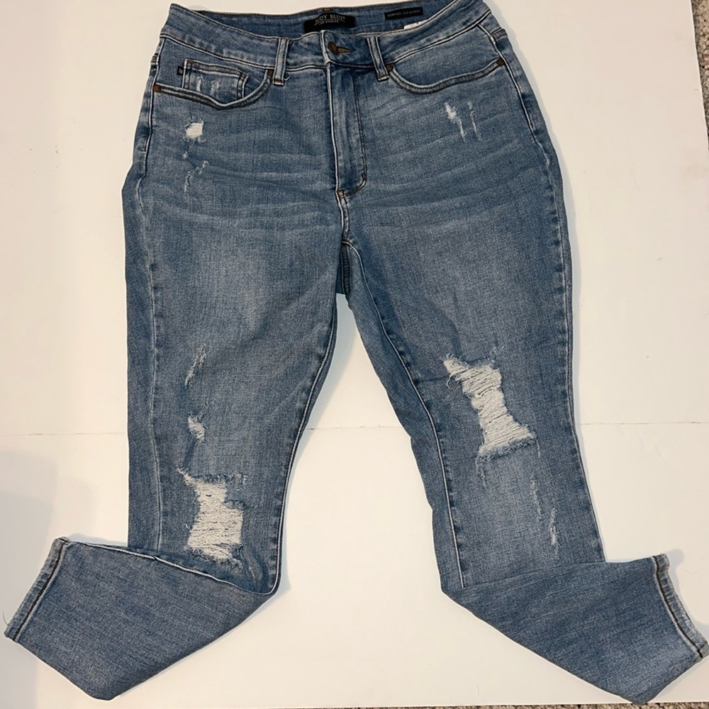 Judy Blue Control Top Skinny Distressed jeans